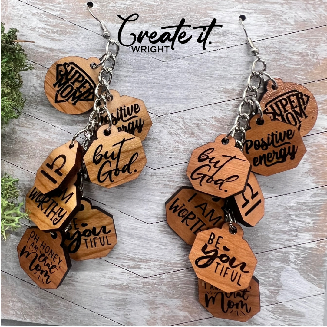 Motivation Charm Earrings