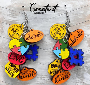 Autism Charmed Earrings